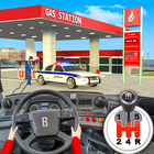 Gas Station Police Car Parking