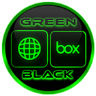 Flat Black and Green IconPack