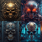 Skull Cyberpunk Wallpapers HD
