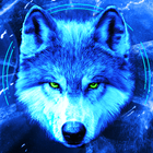 Ice Wallpaper + Keyboard: Wolf