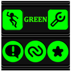 Green and Black Icon Pack