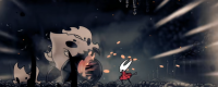 Share the position and fighting style of the skeleton tyrant in "The Hollow Knight: The Song of Silk"