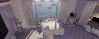 "inZOI" Purple Cloud Room Sharing