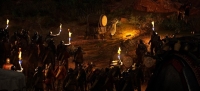Sharing information on serving as a mercenary in "Red Desert"