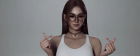 "inZOI" Latino beauty pinched her face to share