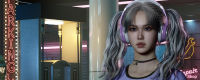 "inZOI" Sweet Girls with Ponytails Pinched Face Sharing