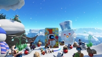 All Astro Bot Frozen Meal bots, puzzle pieces, and portal
