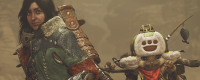 "Monster Hunter" Clown Girl's Face-Pinching Data Sharing