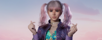 "inZOI" Two-ponytail hot girl pinched her face to share